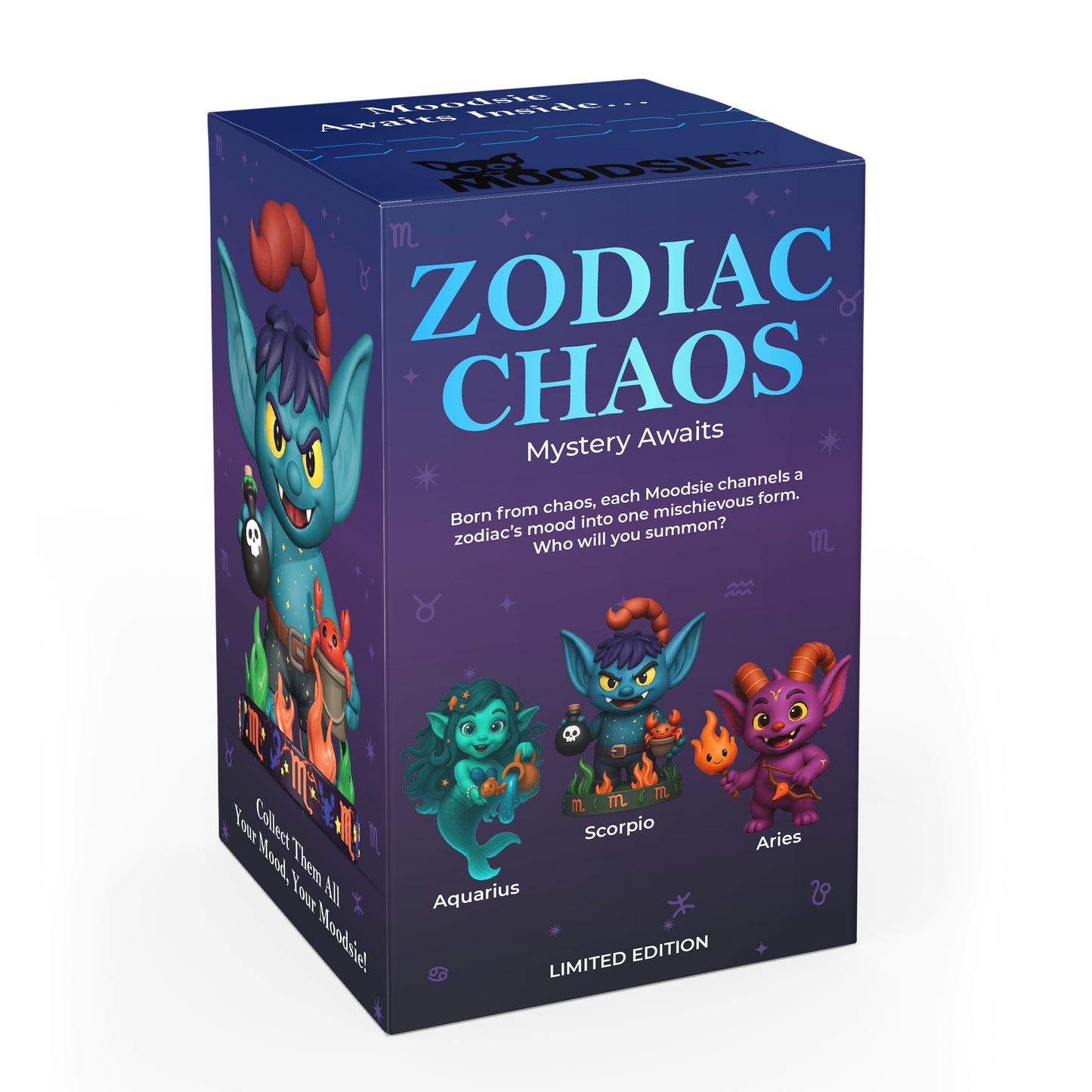 Moodsie: Zodiac Chaos Limited Edition Proto Series — Box Set (4 Blind Boxes)